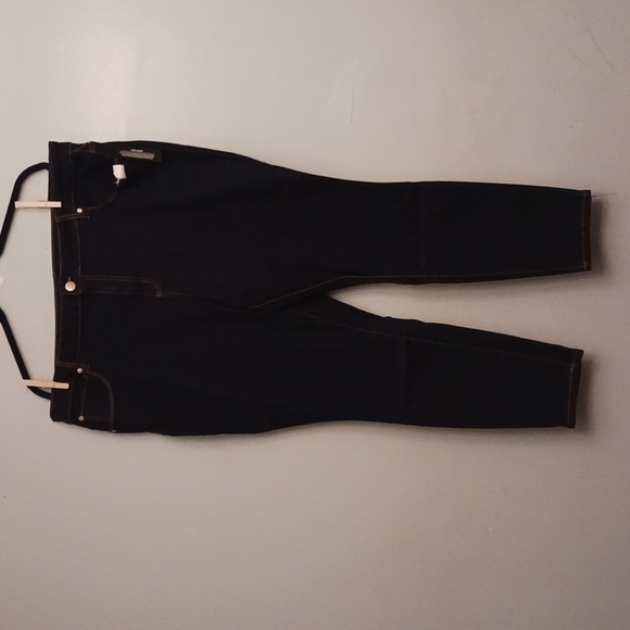 Tahari Kelly size 24W women's mid-rise skinny night sky wash dark blue j… - Picture 3 of 17